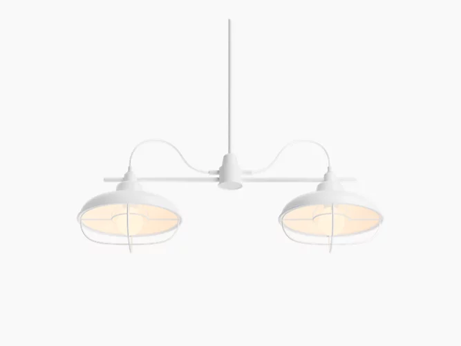 Two-light linear chandelier-1